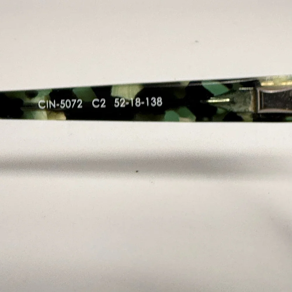 Cinzia Europa CIN-5072‎ C2 Green Tortoise Cat Eye Eyeglasses Frames 52-18-138